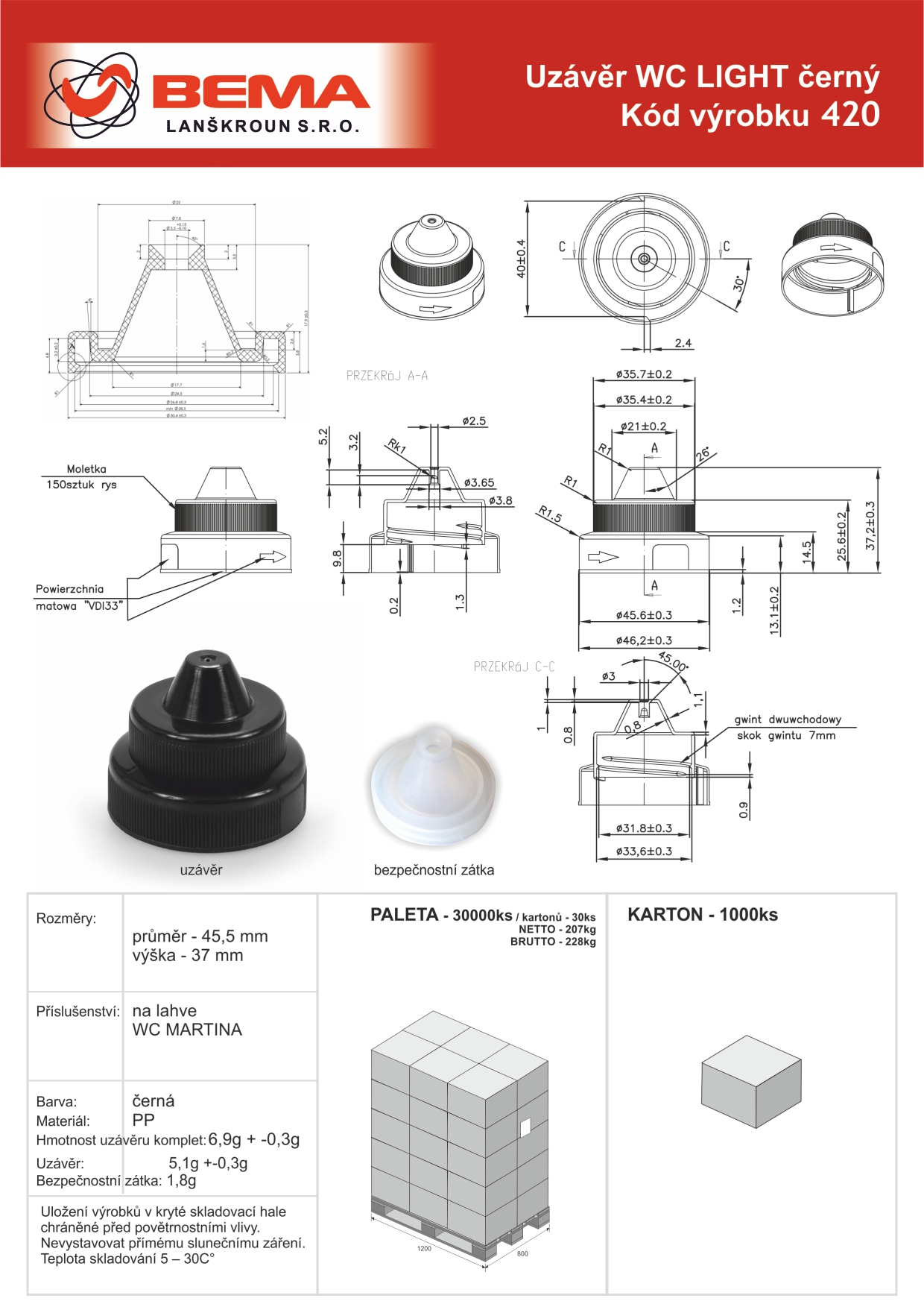 420 WC LIGHT černý 23-01-2026